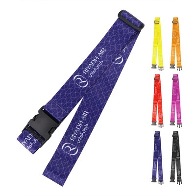 2"Polyester Adjustable Luggage Strap W/ Quick-Release Buckle