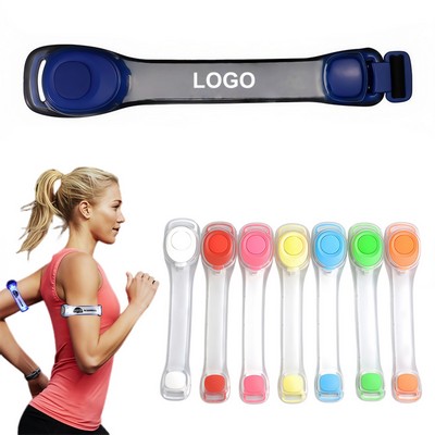Custom Adjustable Silicone LED Waterproof Glowing Armband