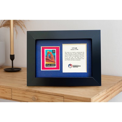 Framed Stamp Gift/Award Celebrating Utah