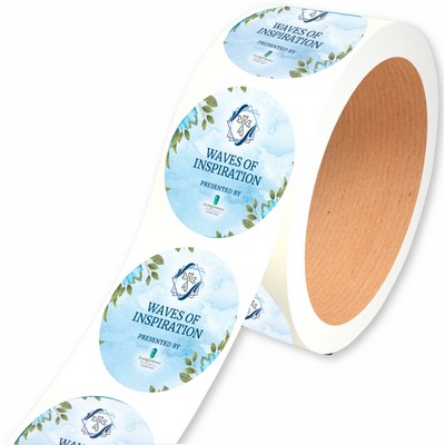 Roll Label-4" Circle- Paper- Full Color