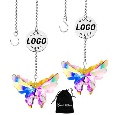 Luxury Hanging Crystal Butterfly Suncatcher Ornaments