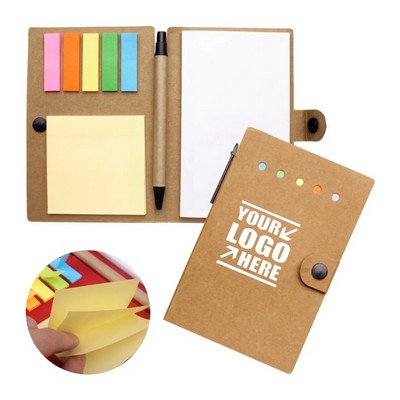 Kraft Sticky Note & Pen Set