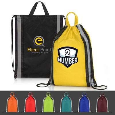 Reflective Drawstring Backpack