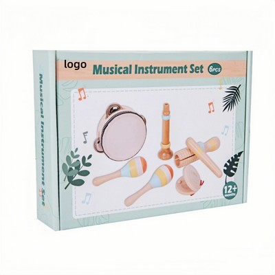 Wooden Orff Percussion Set for Kids Music Development and Sensory Play
