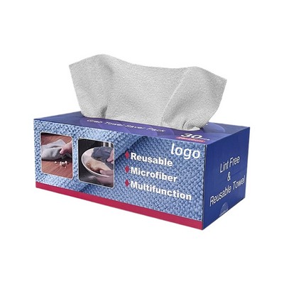 Disposable Pull Out Microfiber Cleaning Cloths Bulk Pack for Kitchen and Home