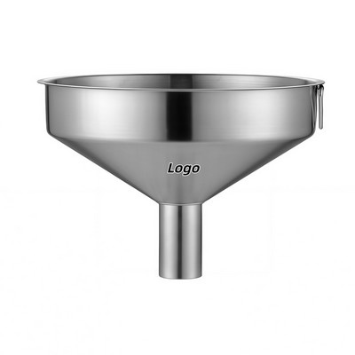 Extra-Wide 304 Stainless Steel Funnel for Industrial Oil Pouring and Bulk Transfer