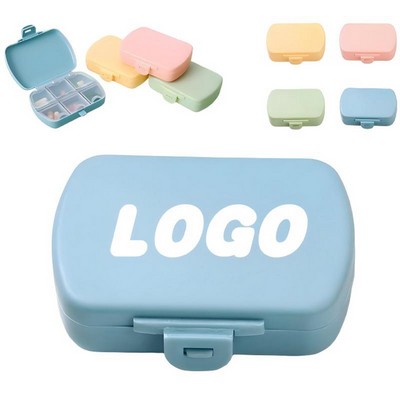 Mini Six-Compartment Moisture-Proof Pill Capsule Box
