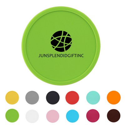 Thickened Round Silicone Coaster