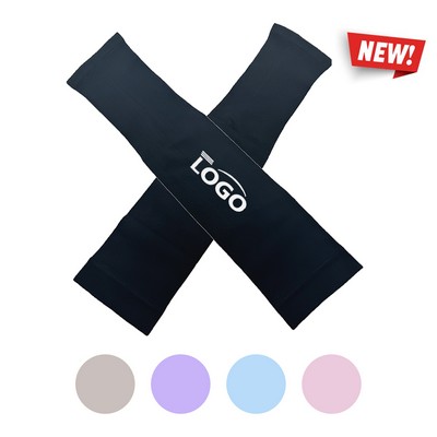 Unisex Summer Outdoor Sun Protection Straight Cooling Arm Sleeves