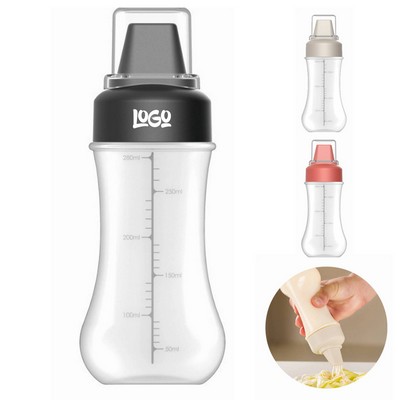 Plastic 5-Hole Squeeze Sauce Bottle with Dust Cap