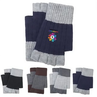 Winter Knit Fingerless Gloves