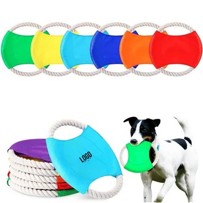 Rope Flying Disc Dog Toy