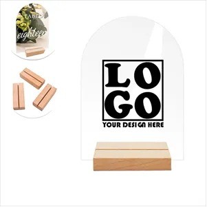 Acrylic Sign with Wood Stand(Ocean)