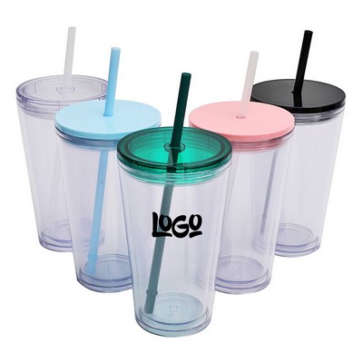 16 Oz Classic Acrylic Tumbler with Lid