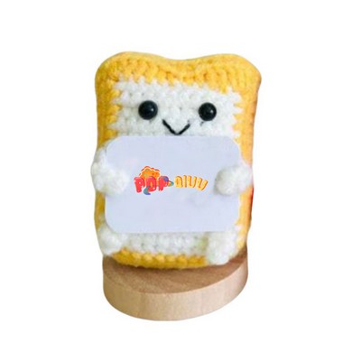 Positive Bread Mood Crochet Doll