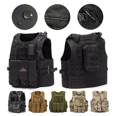 Lightweight Breathable Detachable Pouch Oxford Tactical Vest