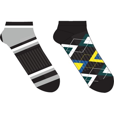 Custom Woven Ankle High dress Socks