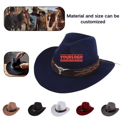Felt Fedora Western Cowboy Hat