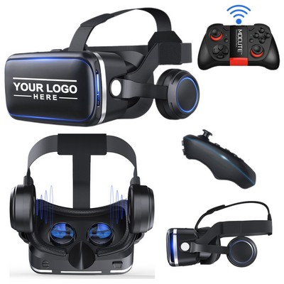 Immersive VR Headset with Wireless Controller