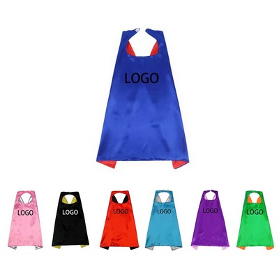 Double Layer Kids Capes With Velcro Closure