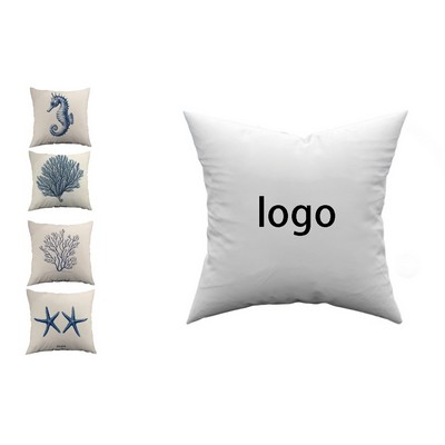 Thick Linen Throw Pillow