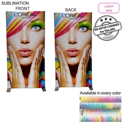 LED Light Box Floor Display Banner Kit, (40" x 80")