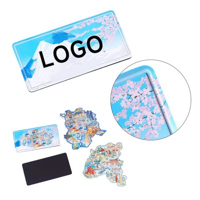 3D Aluminum Fridge Magnet