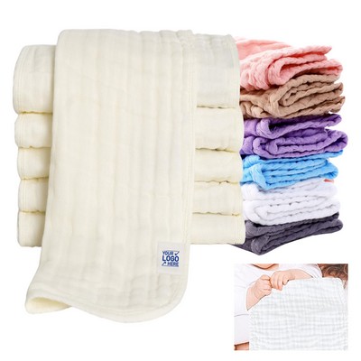 Soft Muslin Burp Cloth 20" x 10"