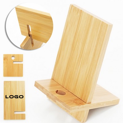Bamboo Portable Cell Phone Holder