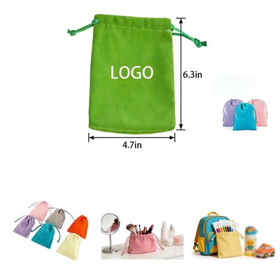Fleece Drawstring Bag