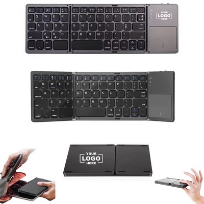 Foldable Wireless Keyboard With Touchpad