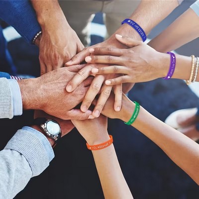 30pcs Customizable Silicone Bracelets