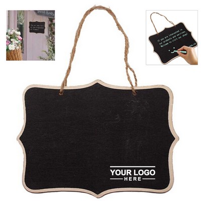 Double-Sided Hanging Chalkboard Sign