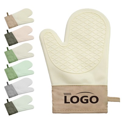 Thickened Lengthened Silicone Oven Mitt