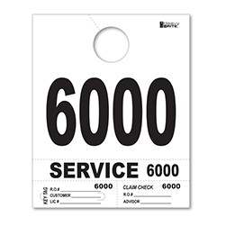 6000-6999 Heavy Brite™ Premium Service Dispatch Number Tag