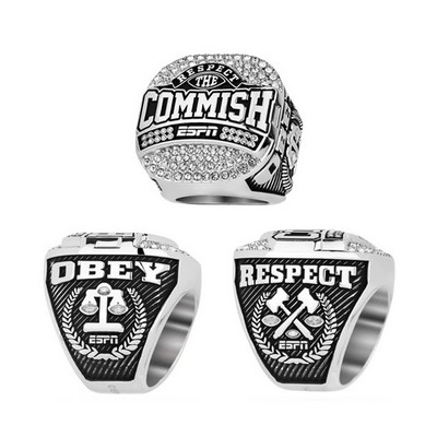 Customized Team Logo Metal Championship Ring