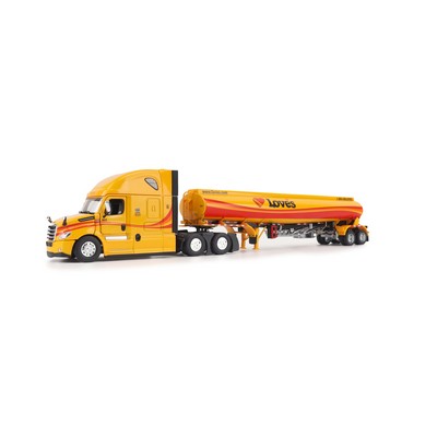 1:50 Love's Freightliner Cascadia SBFA Tandem with Sleeper & Petroleum Trailer
