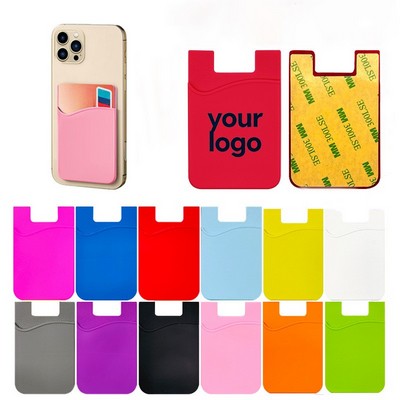 Cell Phone Silicone Adhesive Card Holder