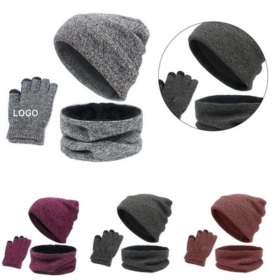 Gloves Hat Scarf Set