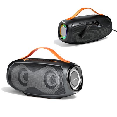 Portable 20W Subwoofer Bluetooth Speaker With RGB Lighting