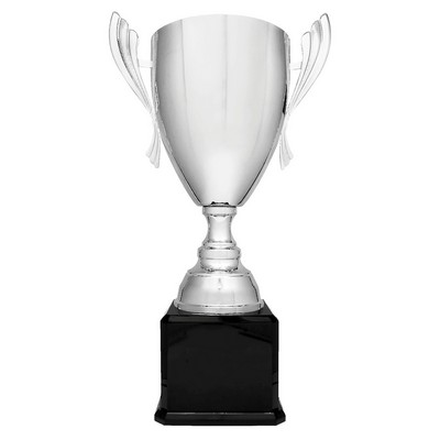 Metal Cup Trophy on Rosewood Royal Piano Finish Base - ACU19