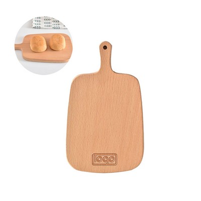 Beech Wooden Cheese Serving Board w/ Handle