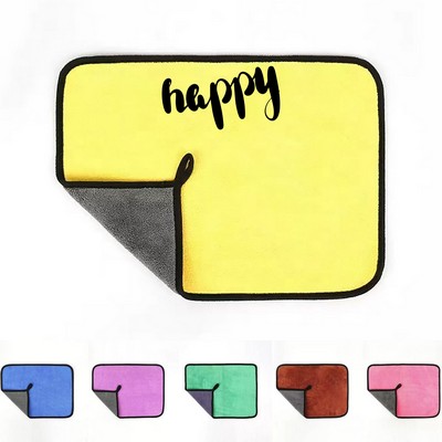 Thick Coral Fleece Car Cleaning Towel