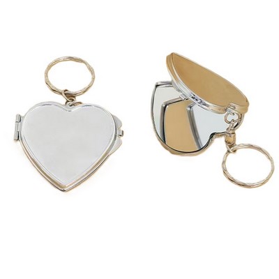 Portable Folding Mirror Keychain