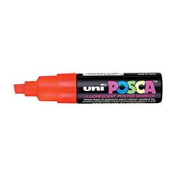 Fluorescent Orange Small Posca Paint Windshield Marker