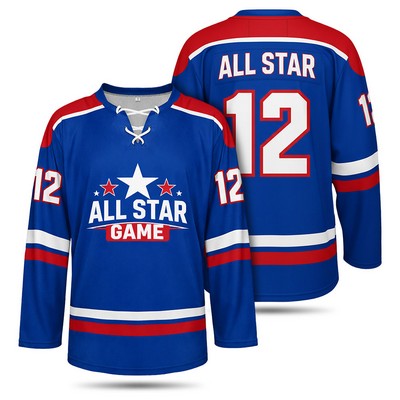 Sublimated Performance Ice Hockey Jersey With Lace