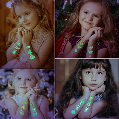 2" x 2" Custom Glow-In-The-Dark Tattoos