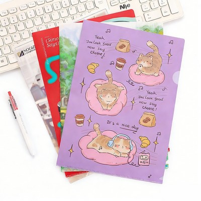 A4 Clear Plastic Portrait Document File Folder