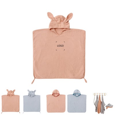 Cotton Hooded Baby Bath Towel