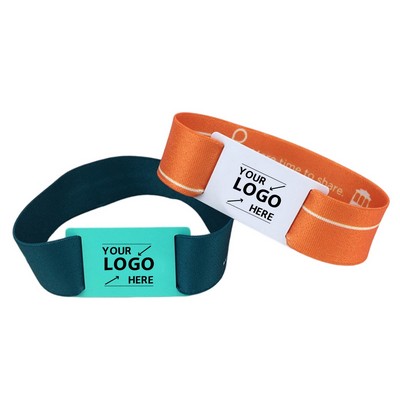 Elastic Event Wristband With ID Tag